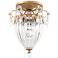 Bagatelle 9.5"H x 8"W 1-Light Semi-Flush Mount in French Gold