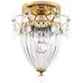 2_Bagatelle 9.5"H x 8"W 1-Light Semi-Flush Mount in Polished Gold