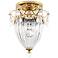Bagatelle 9.5"H x 8"W 1-Light Semi-Flush Mount in Polished Gold