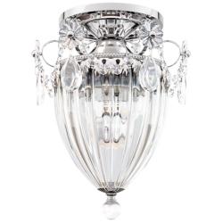 Bagatelle 9.5"H x 8"W 1-Light Semi-Flush Mount in Silver