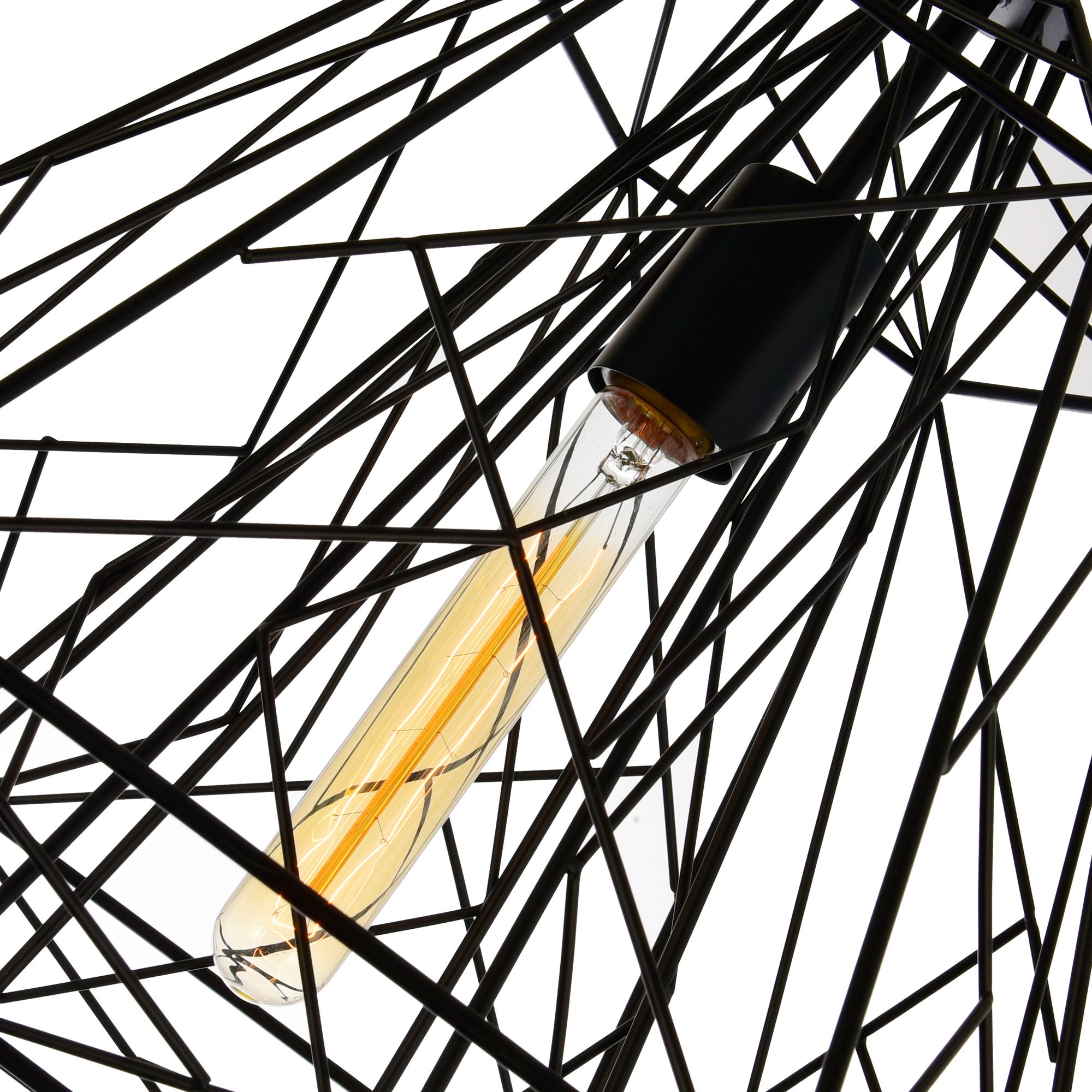 Image 4 Bagheera 1 Light Black Down Pendant more views