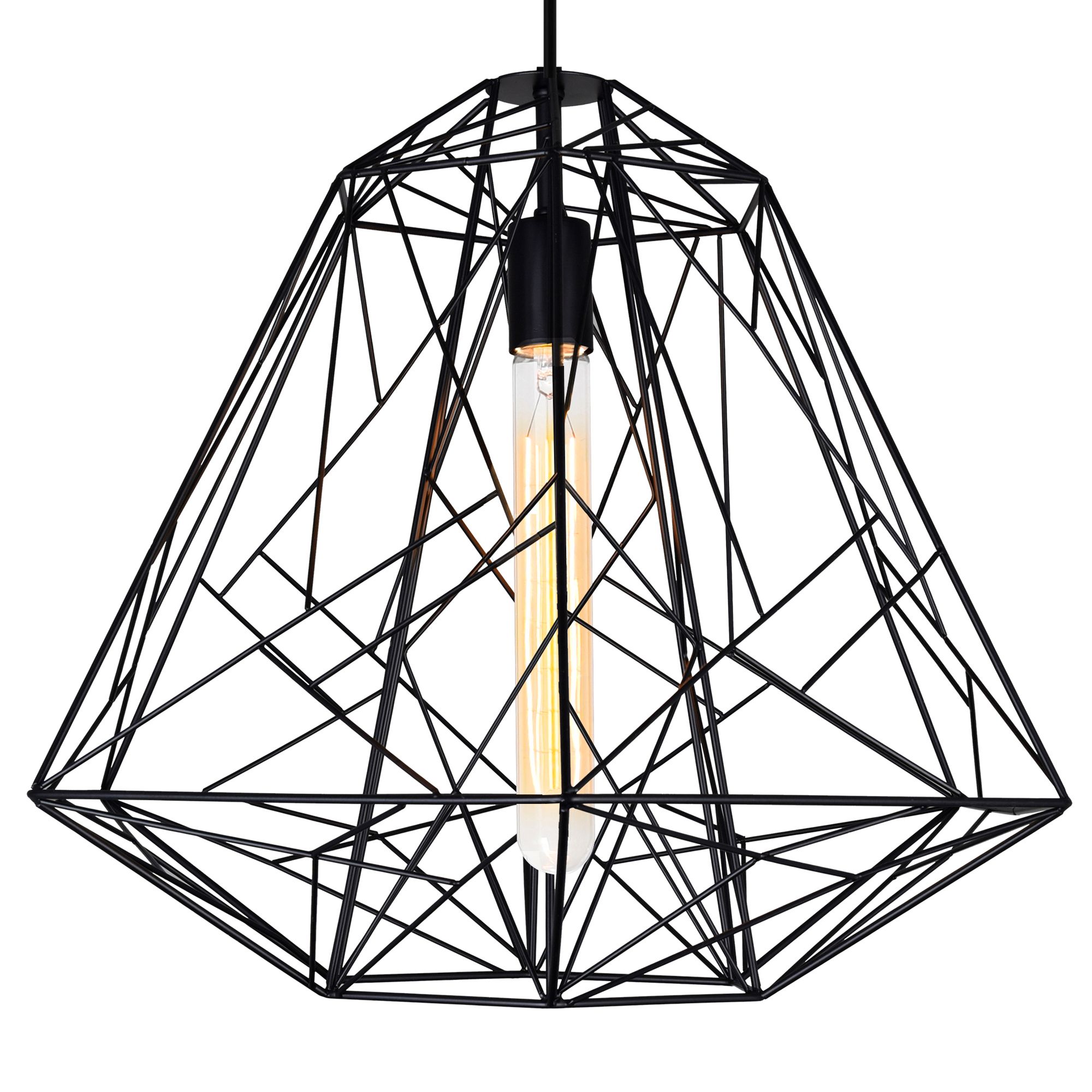 Image 2 Bagheera 1 Light Black Down Pendant more views