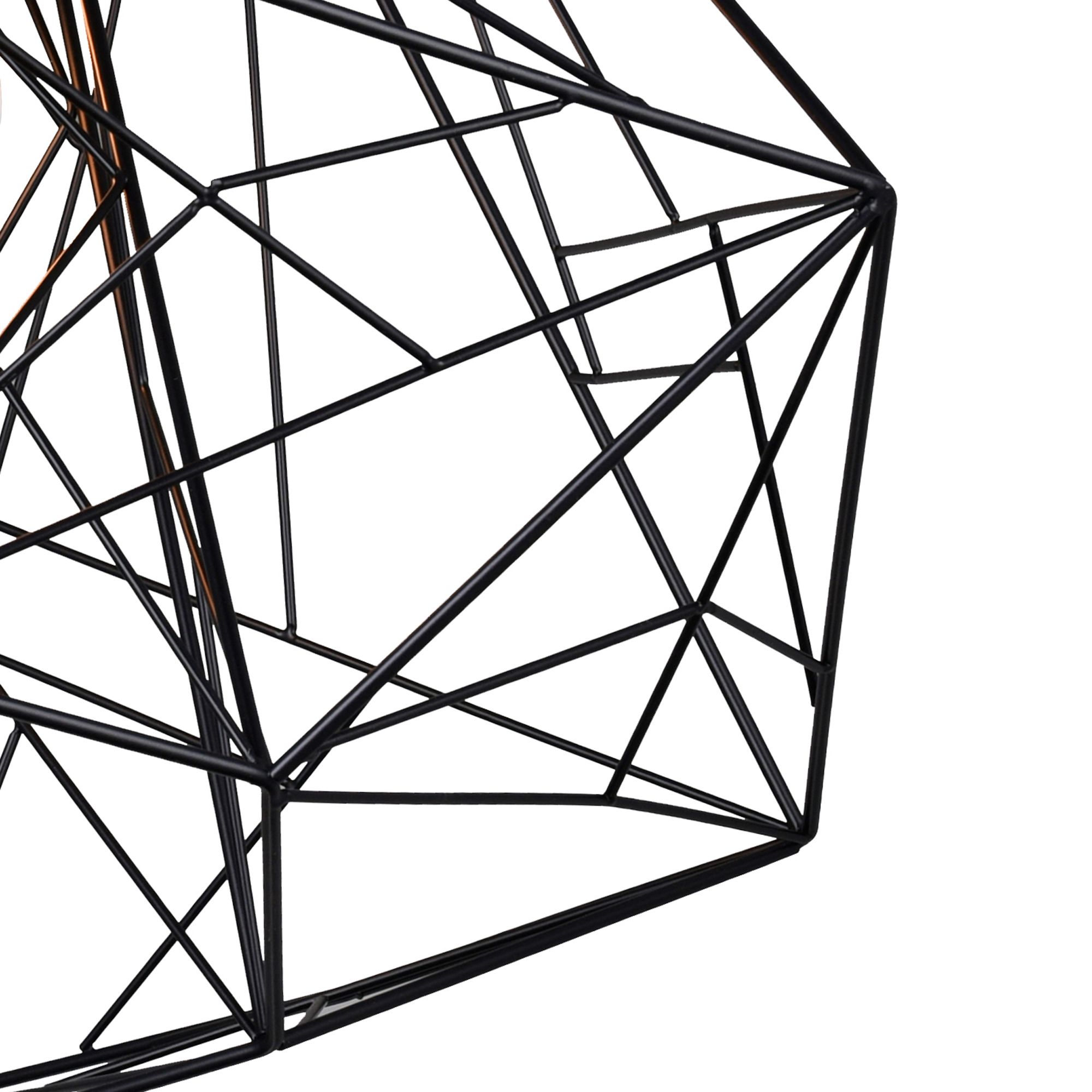 Image 4 Bagheera 1 Light Down Pendant With Black Finish more views