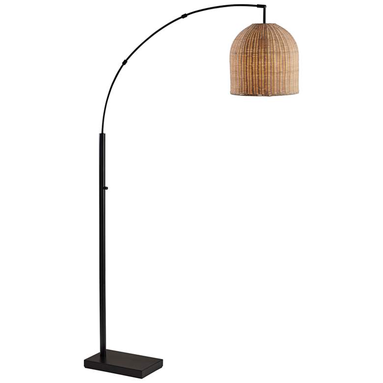 Image 1 Bahama Dark Bronze Metal Arc Floor Lamp