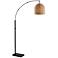 Bahama Dark Bronze Metal Arc Floor Lamp