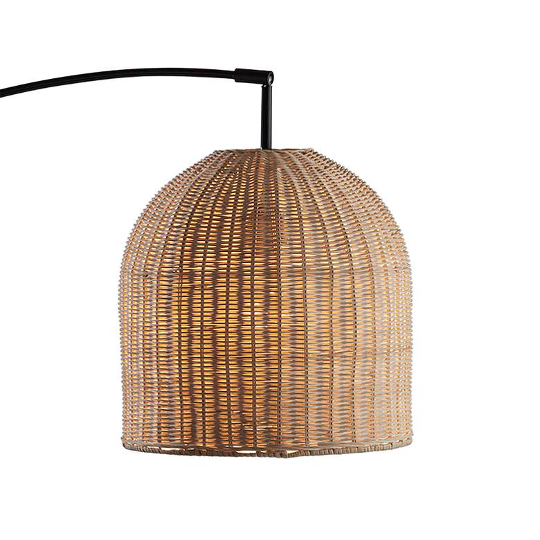 Image 2 Bahama Dark Bronze Metal Arc Floor Lamp more views