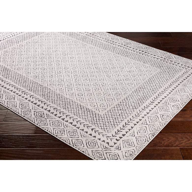 Image 3 Bahar BHR-2321 5'3"x7'3" Medium Gray and Beige Area Rug more views