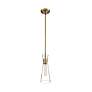 Thumbnail4 of Bahari; 1 Light; Mini Pendant; Vintage Brass Finish with Clear Glass more views