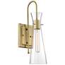 1_Bahari 17 1/2" High Vintage Brass Wall Sconce