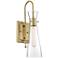 Bahari 17 1/2" High Vintage Brass Wall Sconce