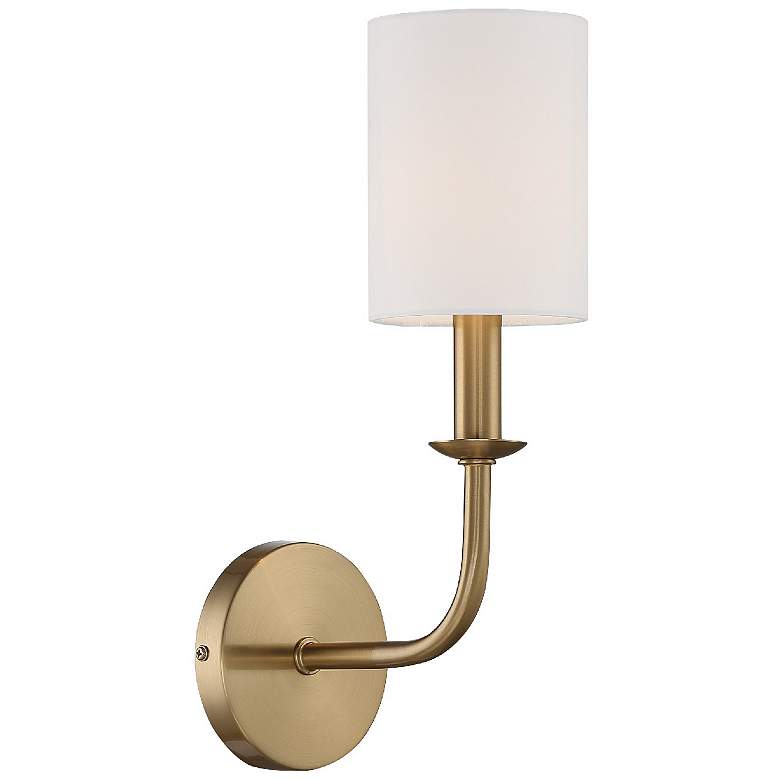 Image 1 Bailey 1 Light Aged Brass Wall Mount