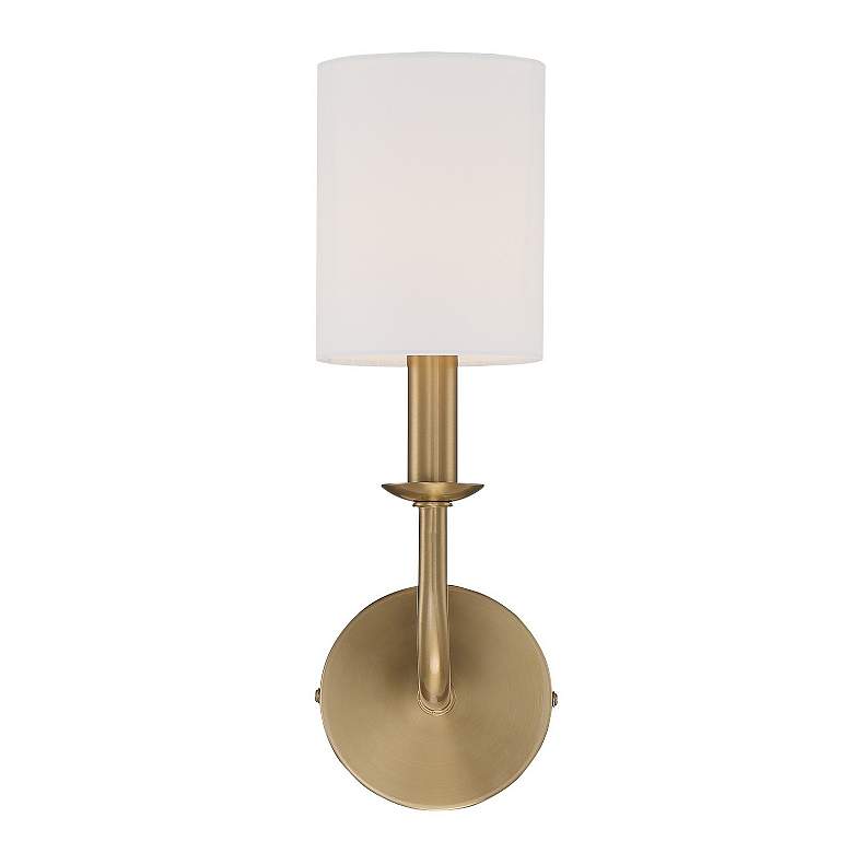 Image 2 Bailey 1 Light Aged Brass Wall Mount more views