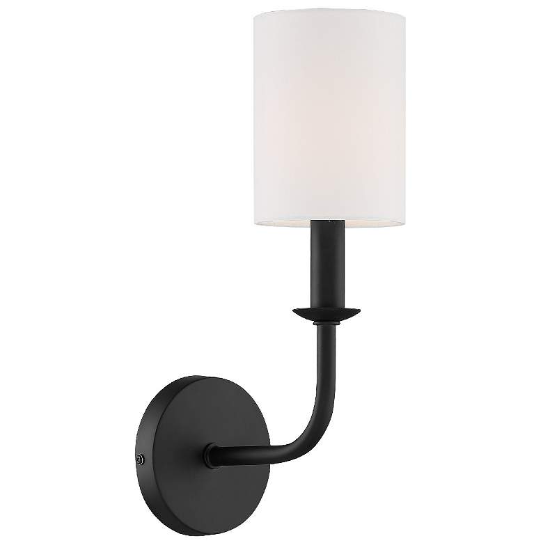 Image 1 Bailey 1 Light Matte Black Wall Mount