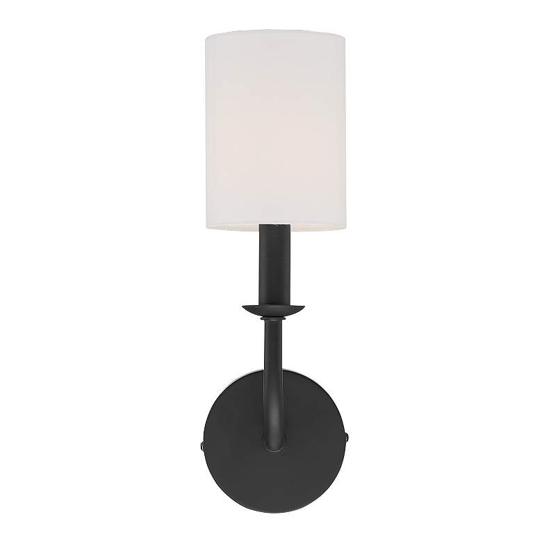 Image 2 Bailey 1 Light Matte Black Wall Mount more views