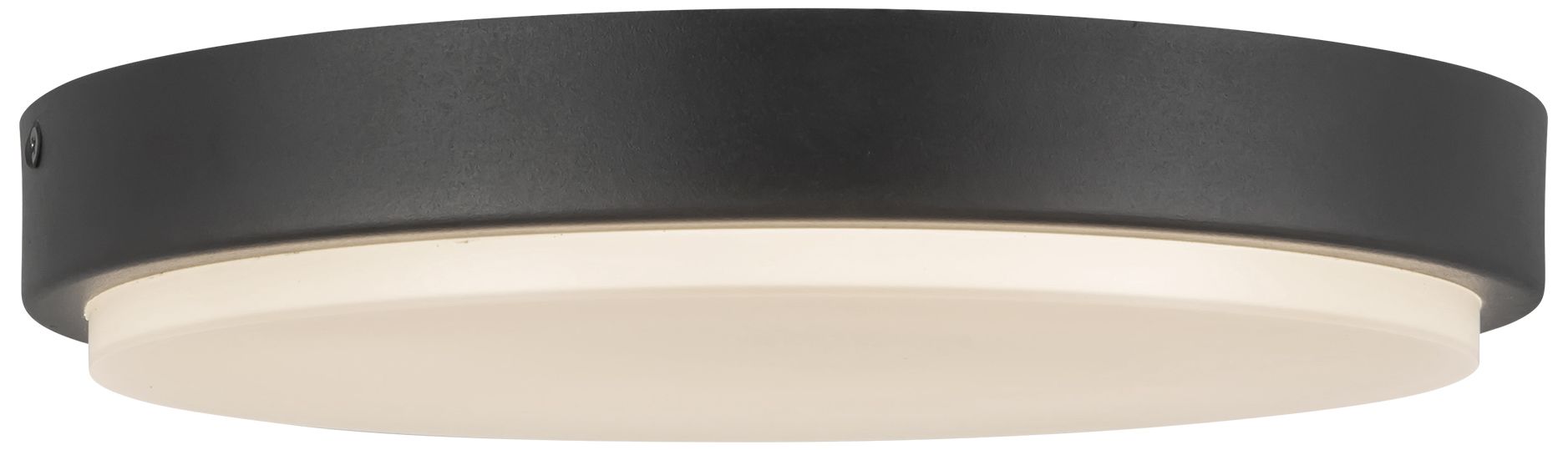 Bailey 11-in Black dimmable LED Outdoor Ceiling Light