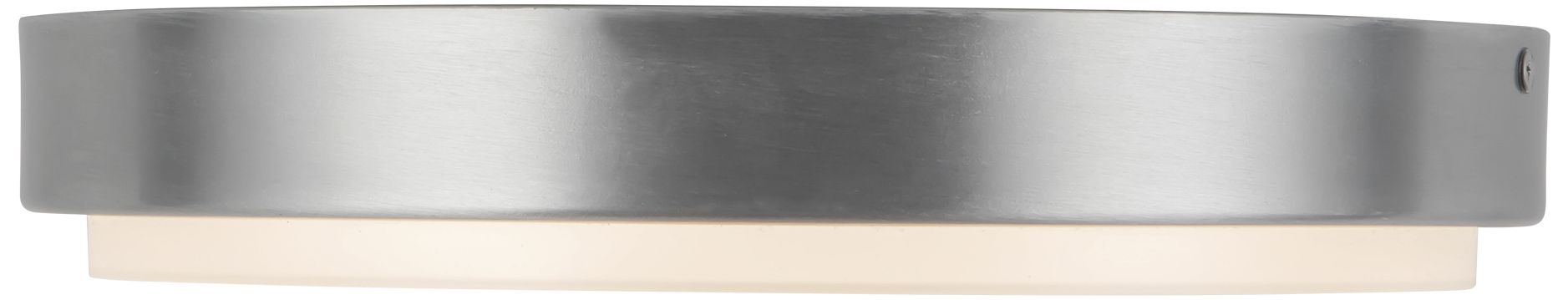 Image 2 Bailey 11-in Brushed Nickel dimmable LED Outdoor Ceiling Light more views