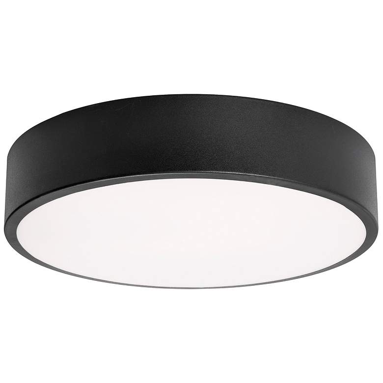 Image 1 Bailey 12" Wide Black LED Ceiling Flush Mount