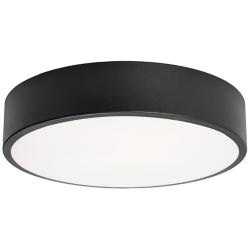 Bailey 12" Wide Black LED Ceiling Flush Mount