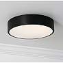 1_Bailey 12" Wide Black LED Ceiling Flush Mount