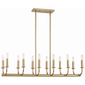 Image2 of Bailey 12 Light Aged Brass Chandelier