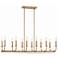 Bailey 12 Light Aged Brass Chandelier