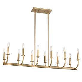 Image3 of Bailey 12 Light Aged Brass Chandelier more views