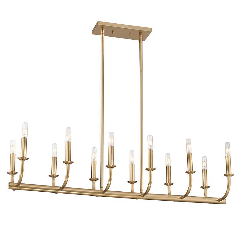 Image 3 Bailey 12 Light Aged Brass Chandelier more views