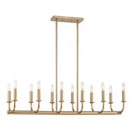 Image4 of Bailey 12 Light Aged Brass Chandelier more views