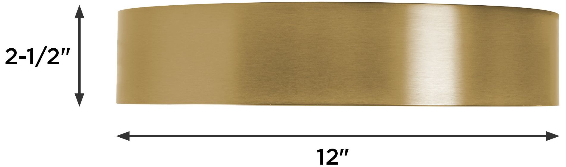 Bailey 12" Wide Light Antique Brass LED Flush Mount