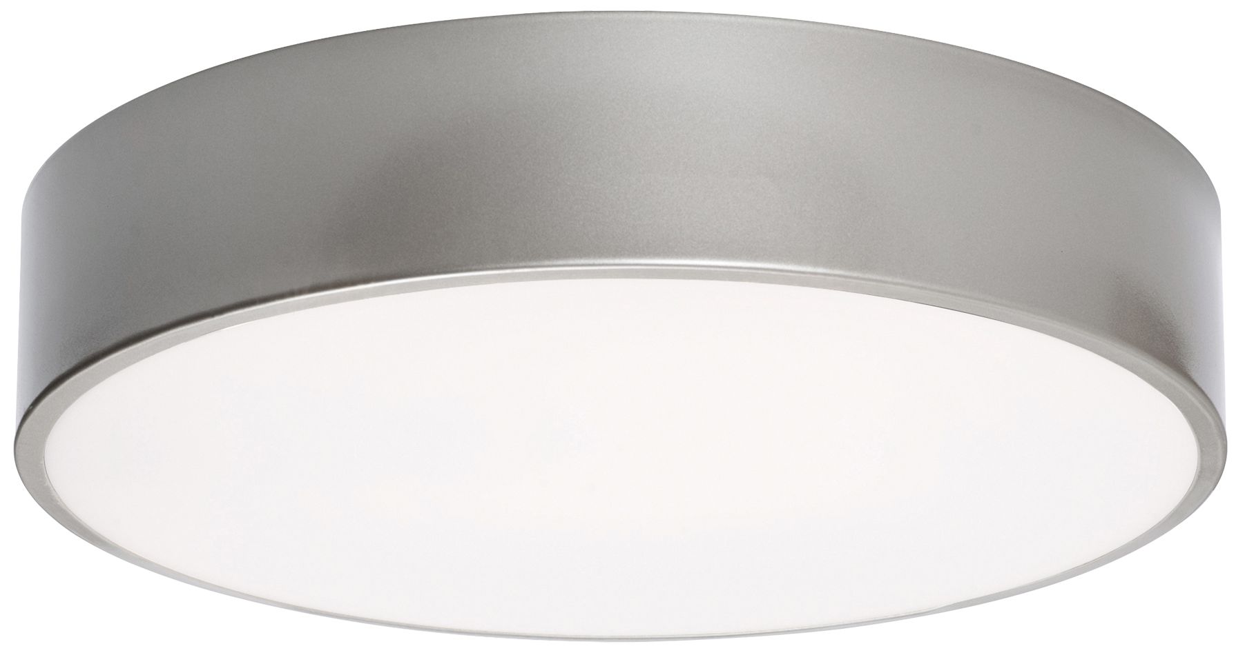 Image 2 Bailey 12" Wide Satin Nickel LED Flush Mount