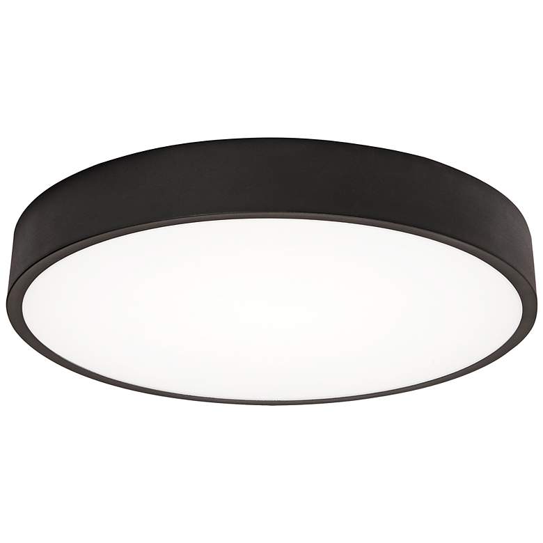 Image 2 Bailey 14" Wide Black Round LED Ceiling Light