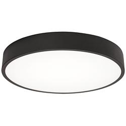 Bailey 14" Wide Black Round LED Ceiling Light