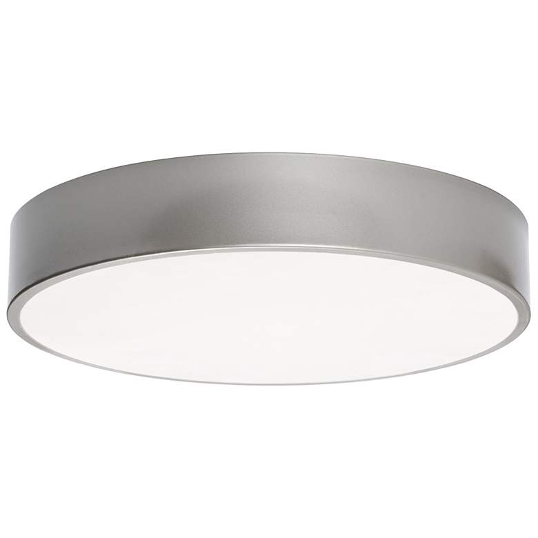 Image 2 Bailey 14" Wide Satin Nickel LED Ceiling Flush Mount