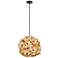 Bailey 16" Wide Small Natural Bamboo Pendant