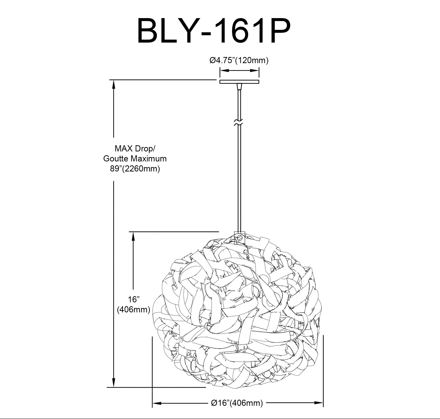 Image 3 Bailey 16" Wide Small Natural Bamboo Pendant more views