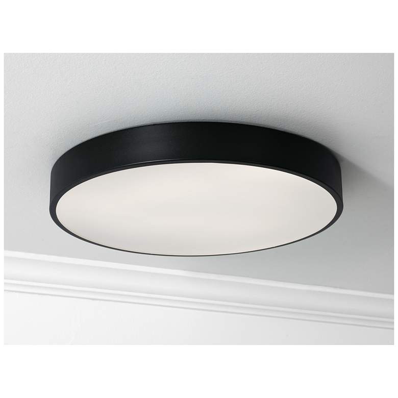 Image 3 Bailey 19" Wide Black LED Ceiling Flush Mount more views