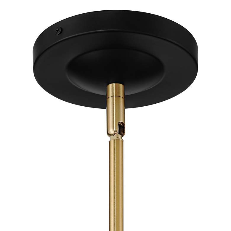 Image 5 Bailey 19" Wide Medium Black and Soft Gold LED Pendant Light more views