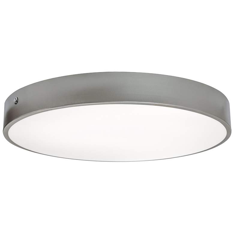 Image 2 Bailey 19" Wide Satin Nickel LED Ceiling Flush Mount