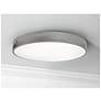1_Bailey 19" Wide Satin Nickel LED Ceiling Flush Mount