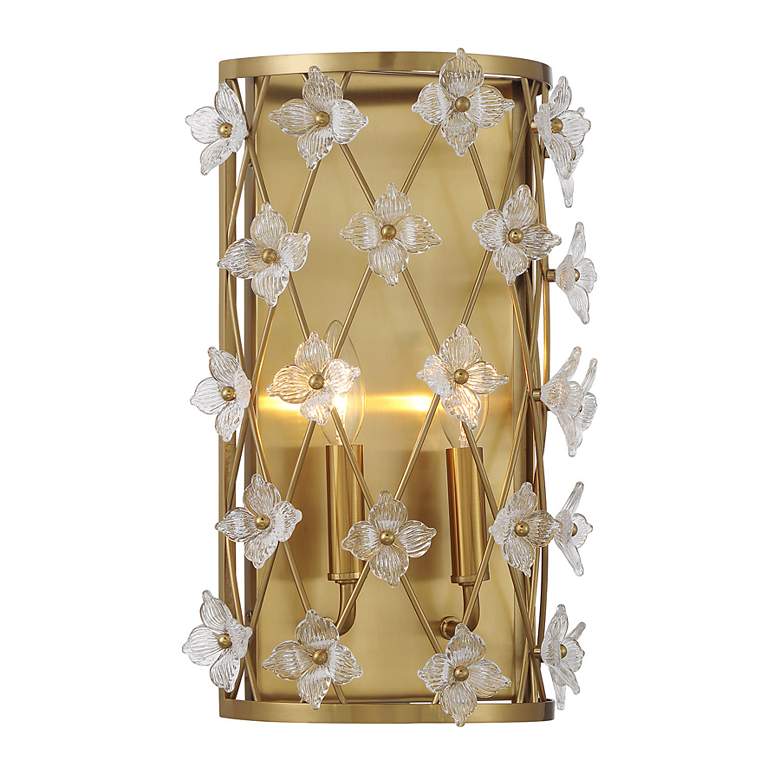 Image 3 Bailey 2-Light Wall Sconce in Warm Brass more views