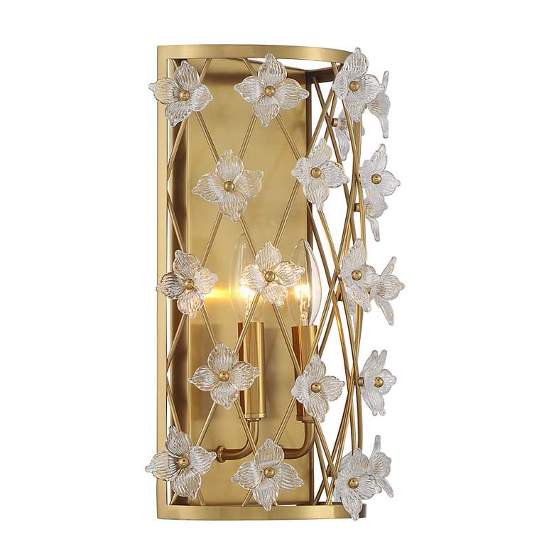 Image 4 Bailey 2-Light Wall Sconce in Warm Brass more views