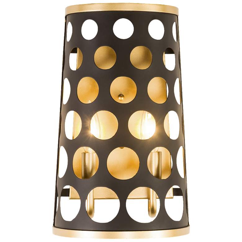 Image 1 Bailey 2-Lt Wall Sconce - Black/Gold