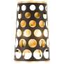 Bailey 2-Lt Wall Sconce - Black/Gold