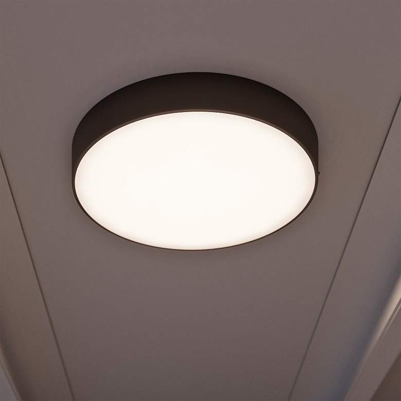 Image 2 Bailey 24" Wide Black 5CCT LED Round Ceiling Light
