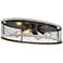 Bailey 24" Wide Matte Black and Chicken Wire Ceiling Light
