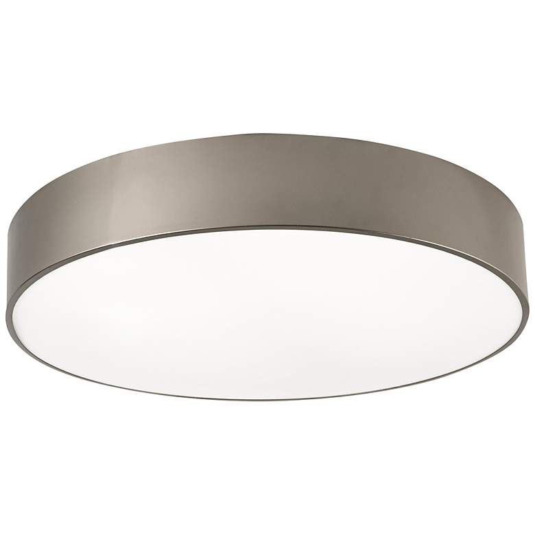 Image 3 Bailey 24" Wide Satin Nickel Round LED Ceiling Light