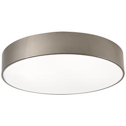 Bailey 24" Wide Satin Nickel Round LED Ceiling Light