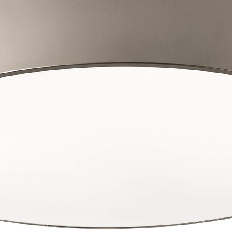 Image 4 Bailey 24" Wide Satin Nickel Round LED Ceiling Light more views
