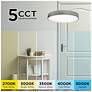 6_Bailey 24" Wide Satin Nickel Round LED Ceiling Light more views