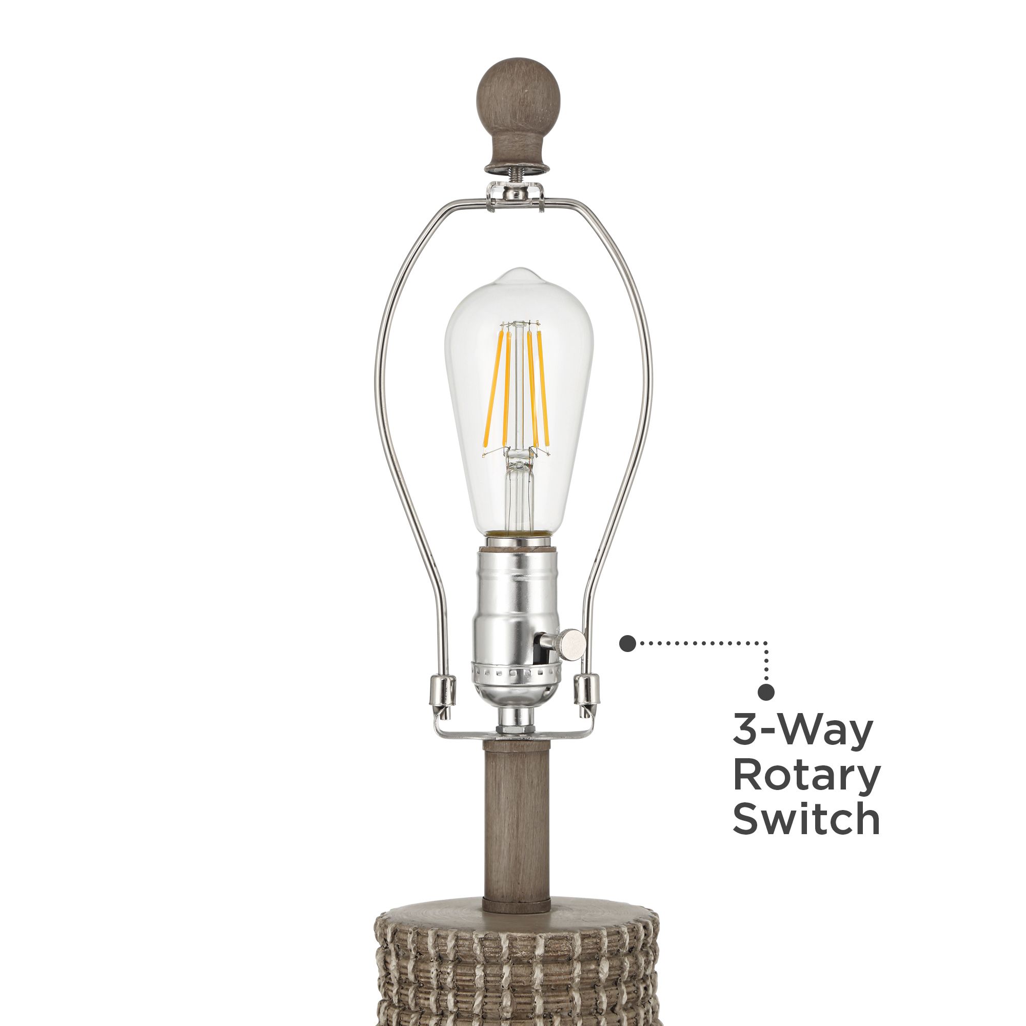 Image 5 Bailey 28" High Natural Beige Gourd Table Lamp more views